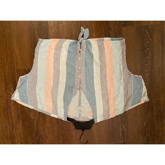 RAILS Thea Stripe Tie Front Top In Highland Stripe, Size Large, MSRP $148 - Picture 9 of 12